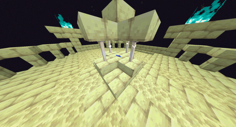 The top of the new ender tower.