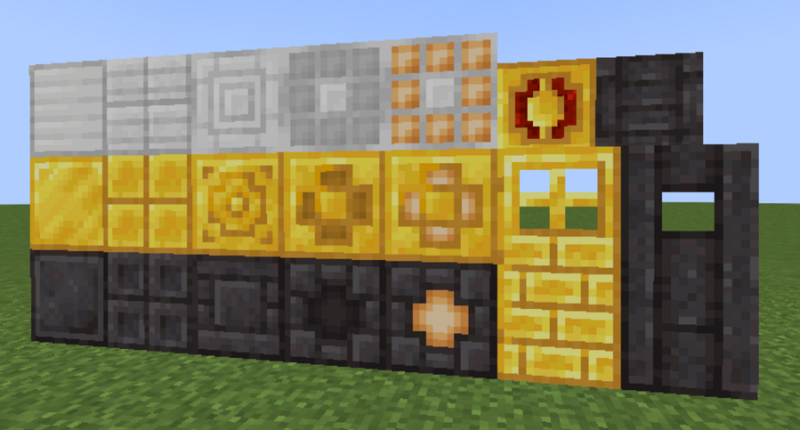 New blocks and decoration for Iron, Gold and Netherite.