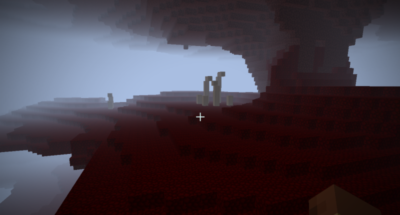 The endless land of Red-Dirt Biome in the Nether