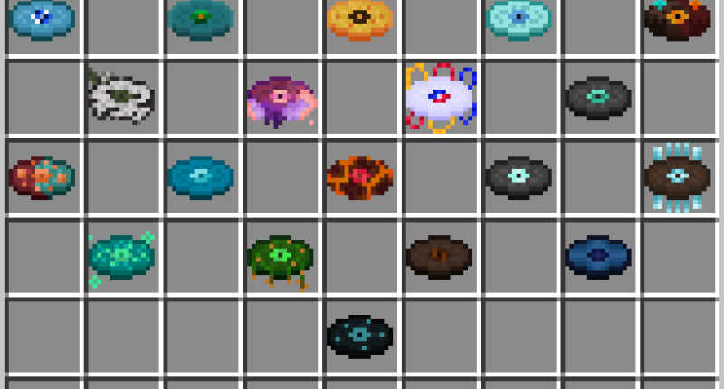 All the currently added music discs