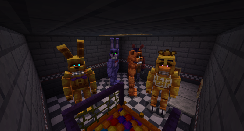 Yet another screenshot of the animatronics just standing.