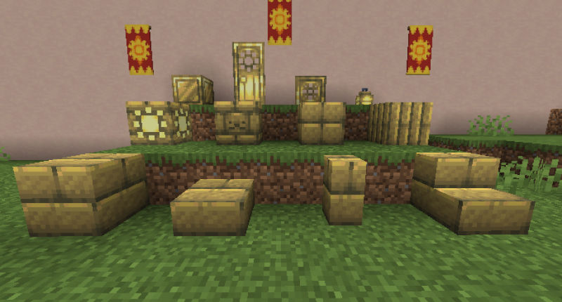 The blocks this mod adds.