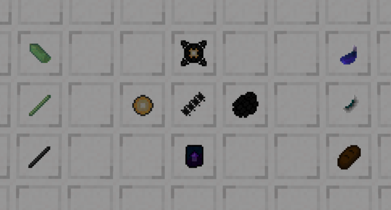 A few components have been added for new tools as well as 2 new foods, 4 boss drops, and a smithing template.