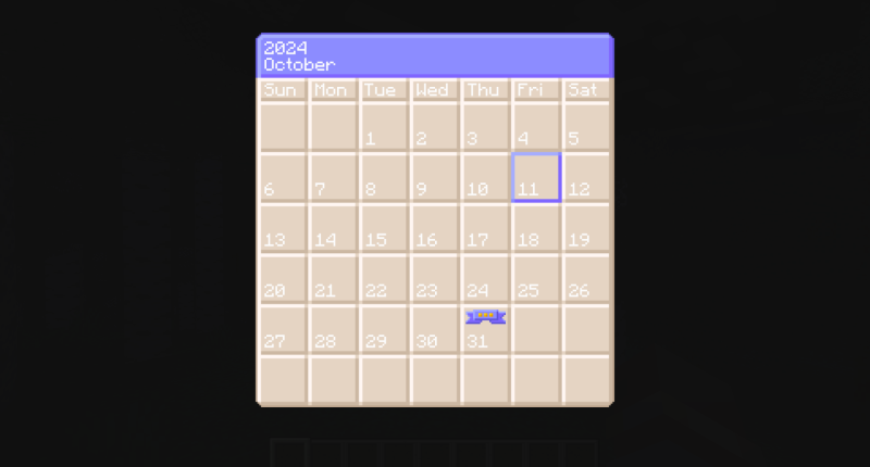 Calendar GUI