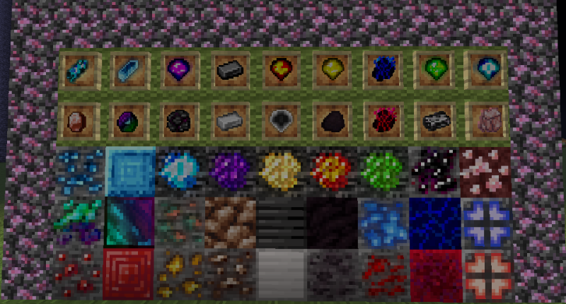 All Ores, Metals, Gems, Crystals and Shards