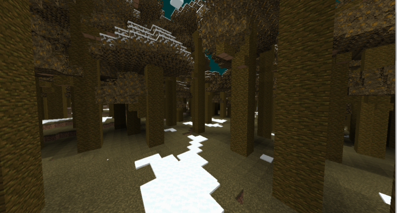 the ancient jungle/oak_forest biome view