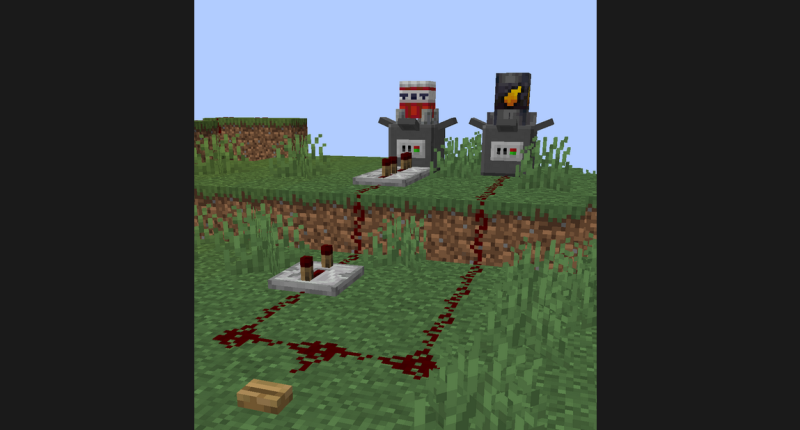 Also works with redstone