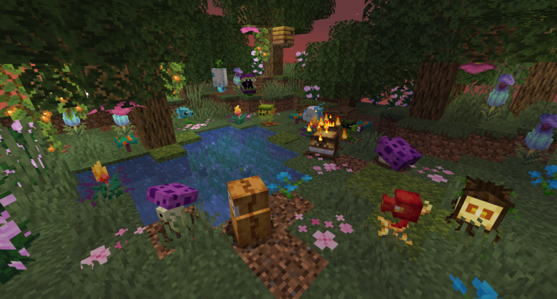 Some of the Plants in the mod