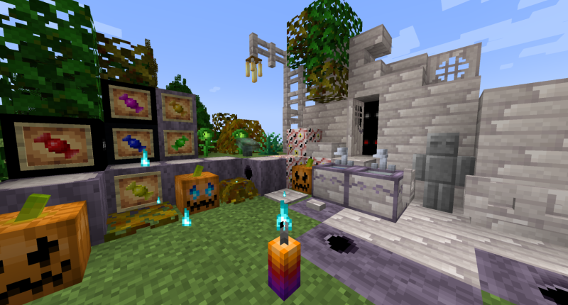Most blocks and decor from the mod