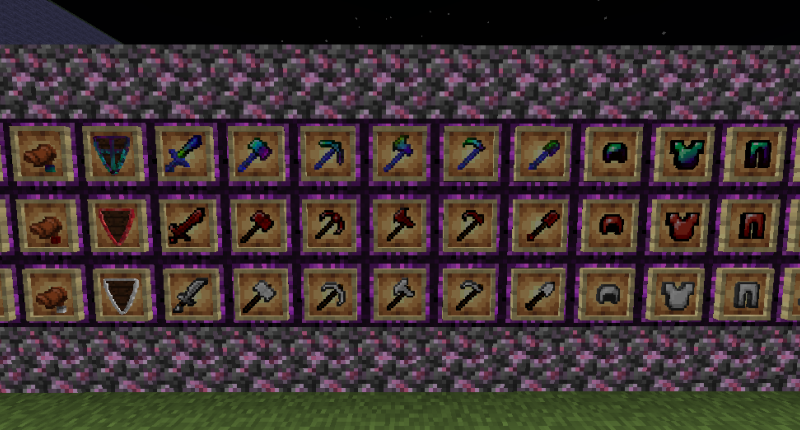 Magnetite Set, Ruby Set and Tourmaline Set