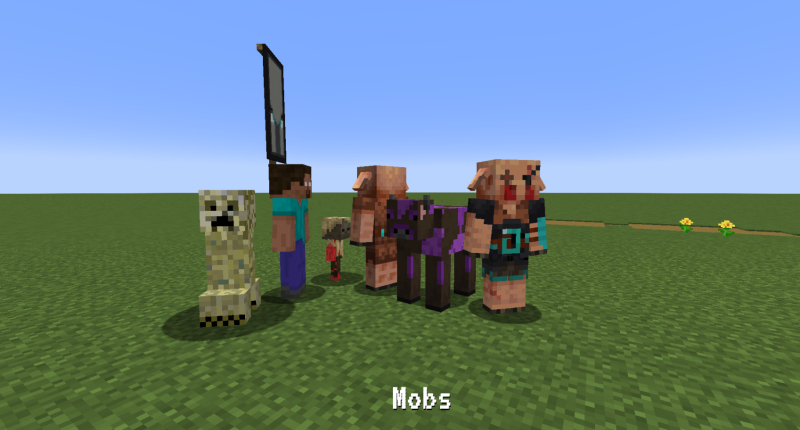 There is Also Different mobs in this mod.1.Desert Creeper.2.Herobine.3.Beeswax Husk.4.Astral Piglin.5.Astral Piglin Brute.5.Volcaneh Cow.