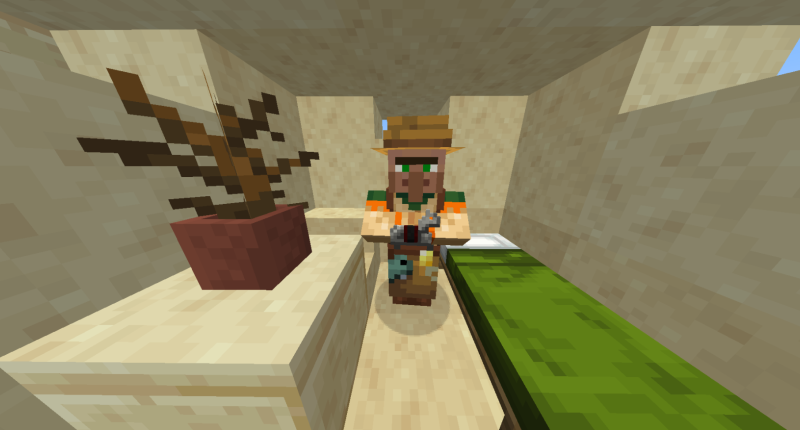 villager offering Iron Horse Armor