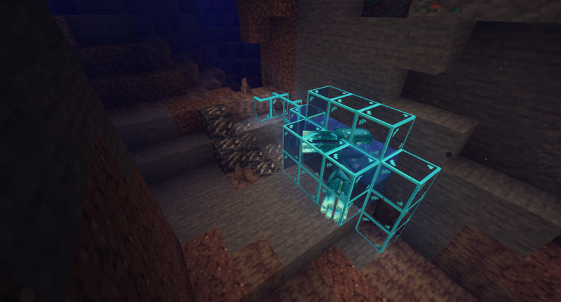 Glowing Glass and Overworld Quartz Ore