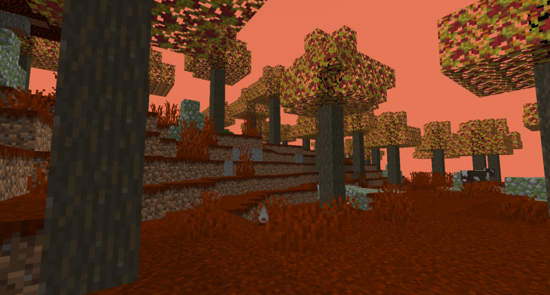 The Maple biome, the starting area in which most of the things from sugary are made from, its the best place to start