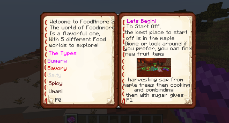 Foodiopedia, the guidebook in the mod helps with explaining the mod to new players