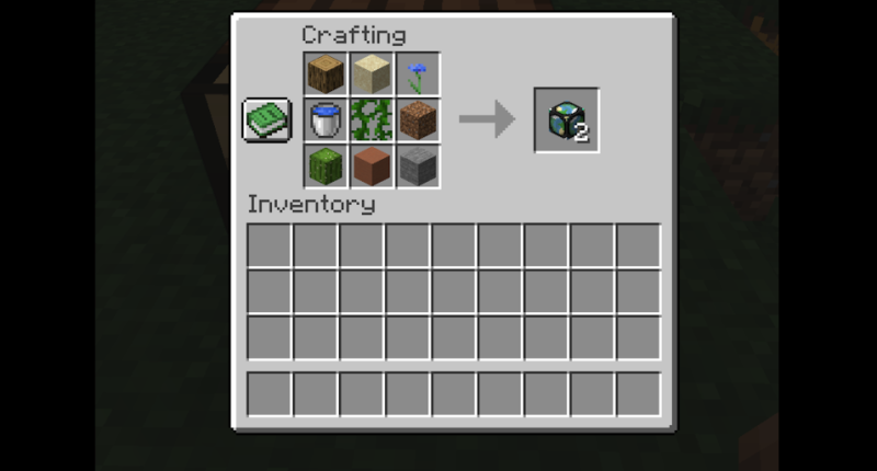 Biome Hub crafting recipe