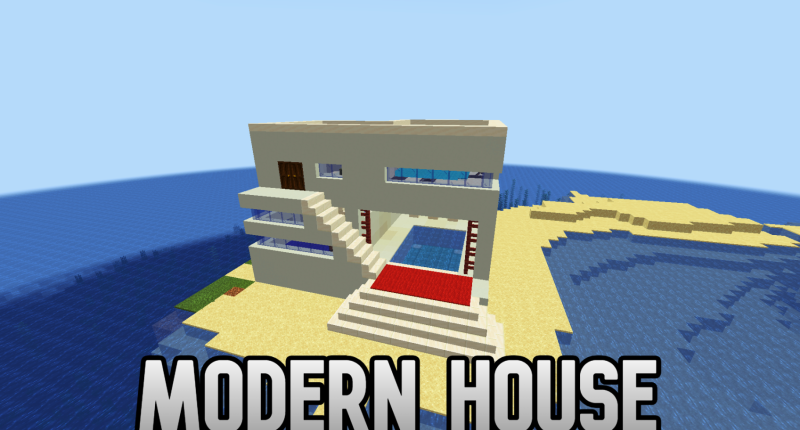 Modern House on beach