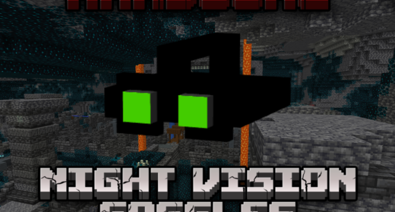 Goggles with limited night vision and an on/off key bind