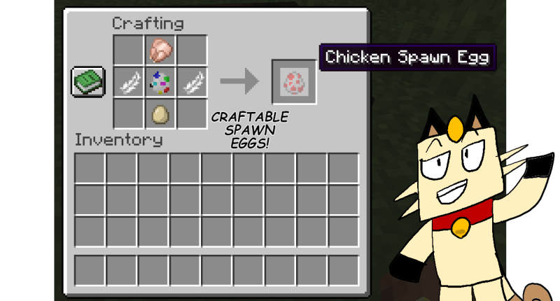 here's craftable spawn eggs as a bonus ;)