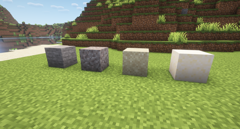 Blocks can be crushed with hammer.