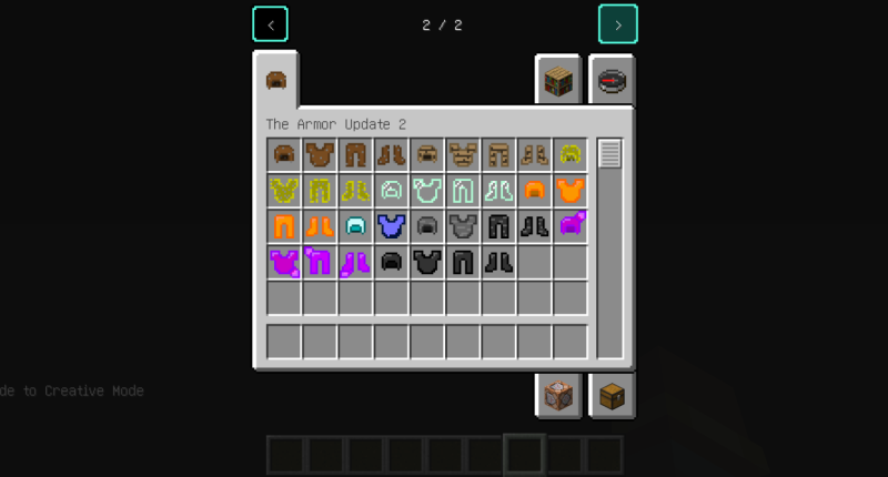 Creative inventory tab (Page 2)