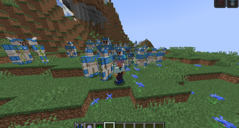 A bunch of Super Iron Golems (I fit right in)