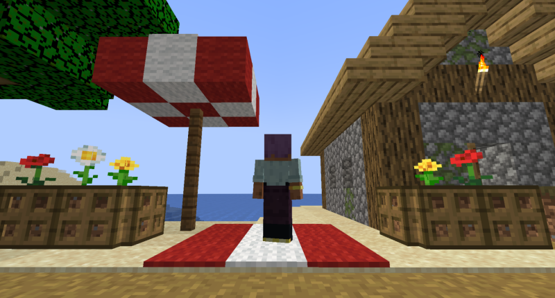 relaxing on a beach.
