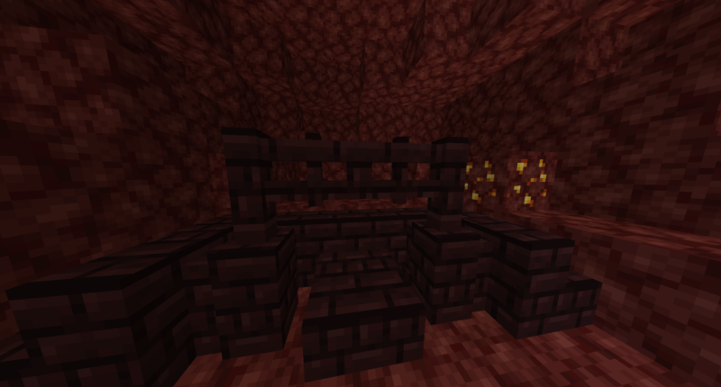 Yay, nether brick fence gate :D