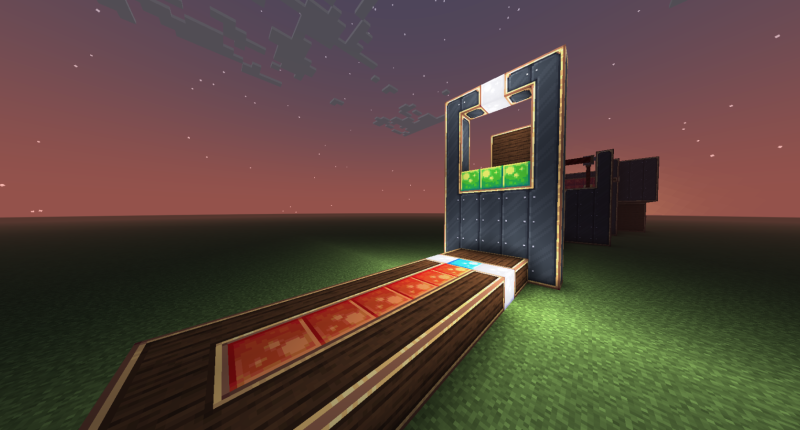 (Note that any decorative or technical blocks aside from the Gels themselves are from Create, and not this mod)