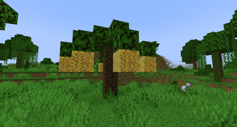 The mod adds bananas, found in jungles.