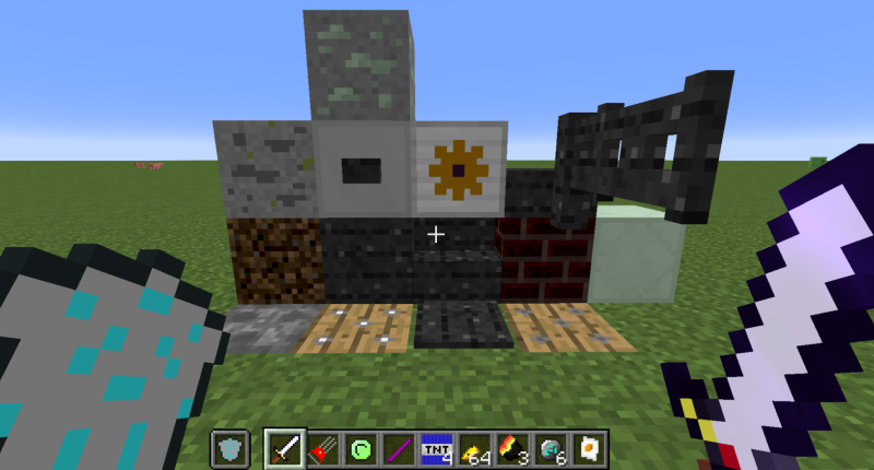 A picture of some items in the mod.