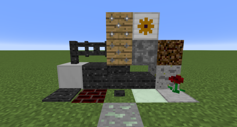 A picture of some items in the mod.
