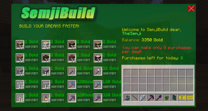 SemjiBuild gui!