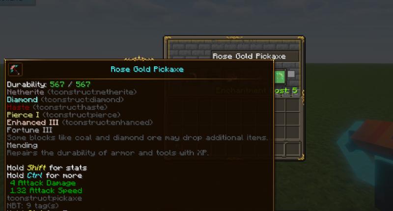 Enchanting Tinkers Construct Tool