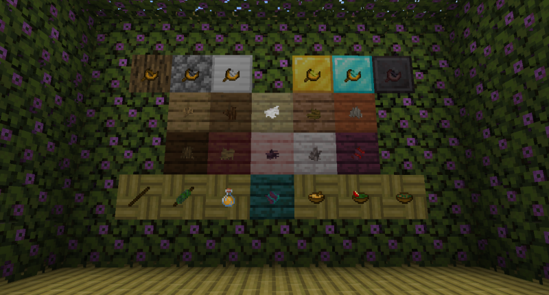 A showcase of all the items from Wood Cooking!