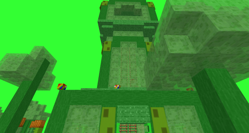 amazing build that naturally spawns in-game in the slime dimension!