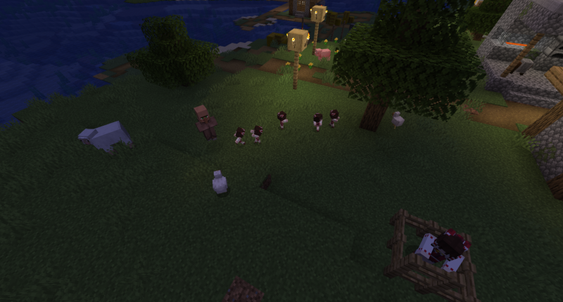 A "human" villager refuses to donate