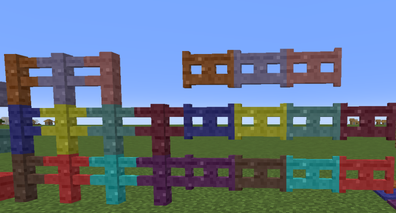 Colored Fences and Gates