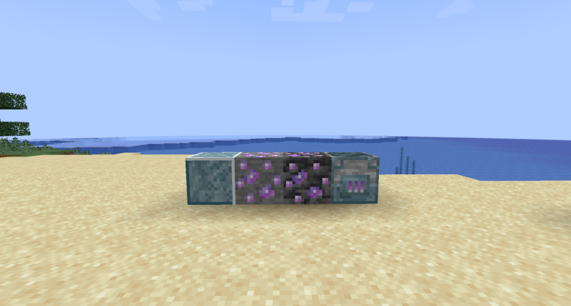 Some of the base blocks within this game such as Ethereal Debris, Heartstone Ore, and the (outdated version) Ethereal Forge!