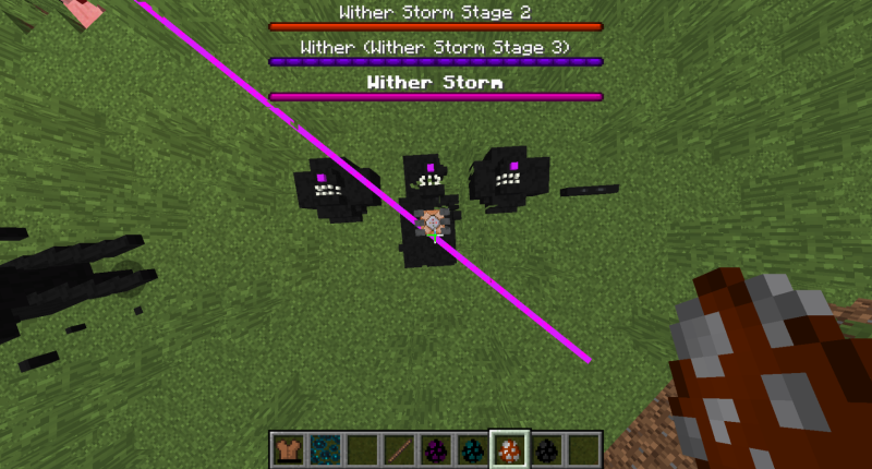 wither storm exploded with formidibomb
