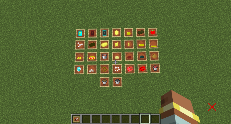 All ingredients in the mod