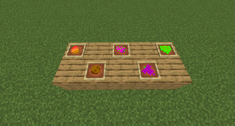 Some of the basic fruits obtainable in the mod