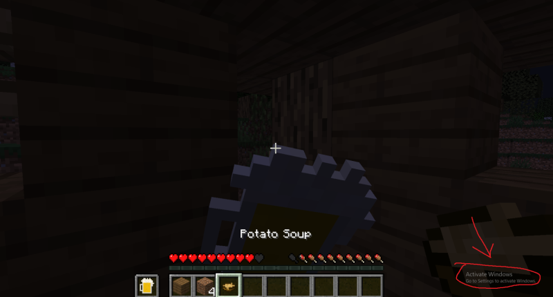 picture of the beer and potato soup item.