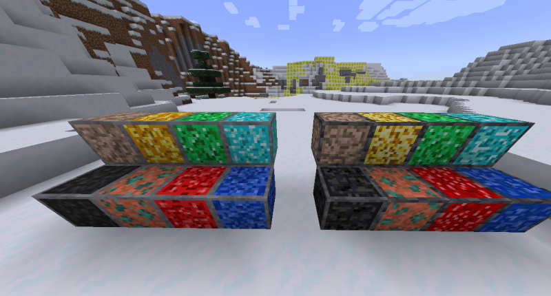 The ores are more visible