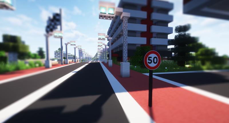 50 km/h speed limit sign