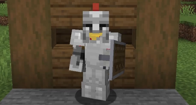 Holding a Gauntlet and wearing the Gladiator Helm trinket