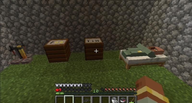 The angler food station, and junk recycling station, next to the new Angler Villager.