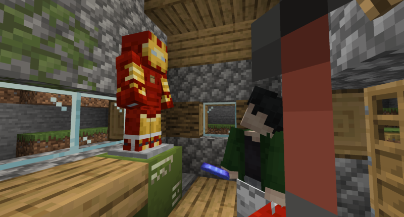 With the use of the Armor Modification Block you can upgrade your Iron Man Suit from Mk. 1 -> Mk. 9