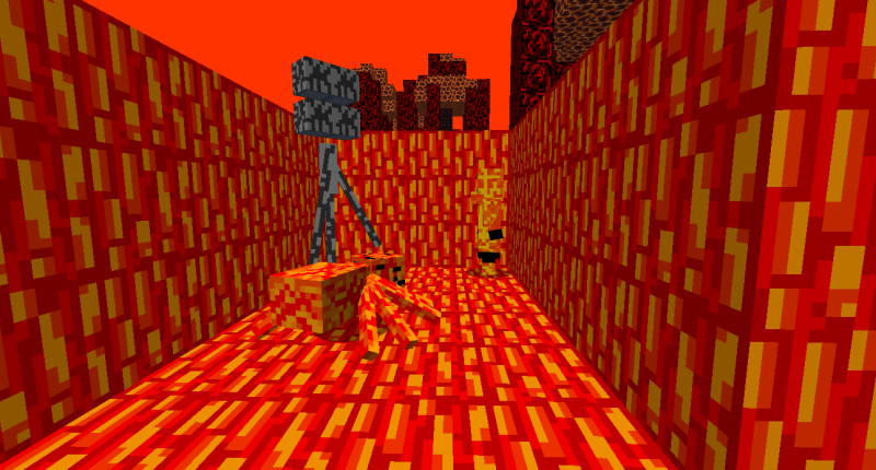 New mobs! Inferno Crawler, Living Statue, Burning Mech!
