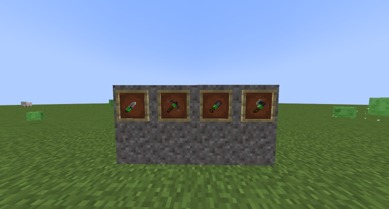 These are the new gravel tools, these tools are a middle between wood and stone tools.